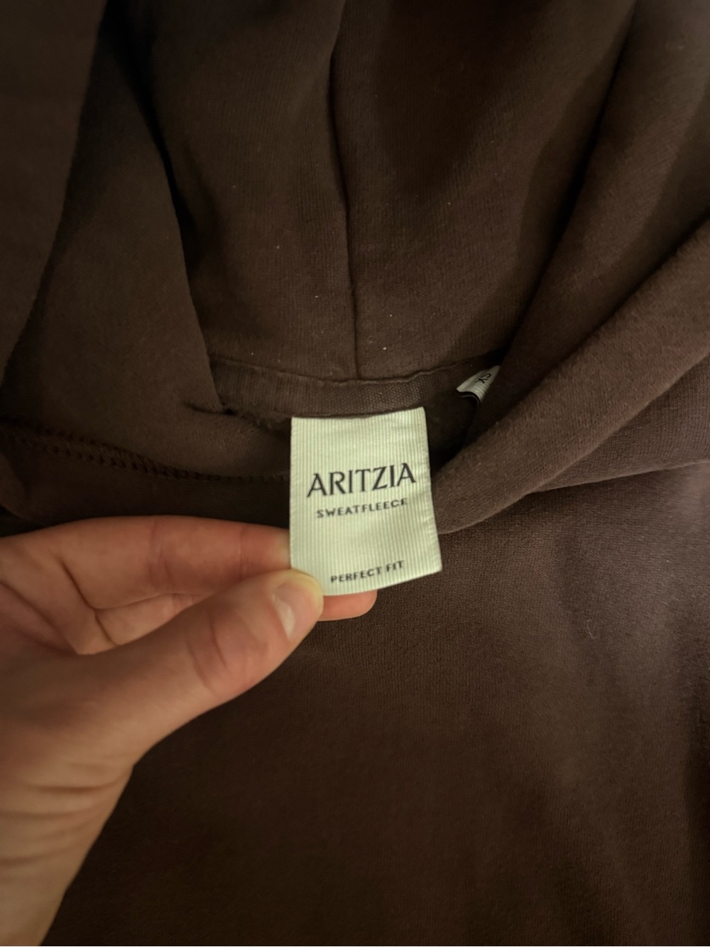 Aritzia Women’s Dark Brown Hooded Pullover Sweater - Picture 4 of 5